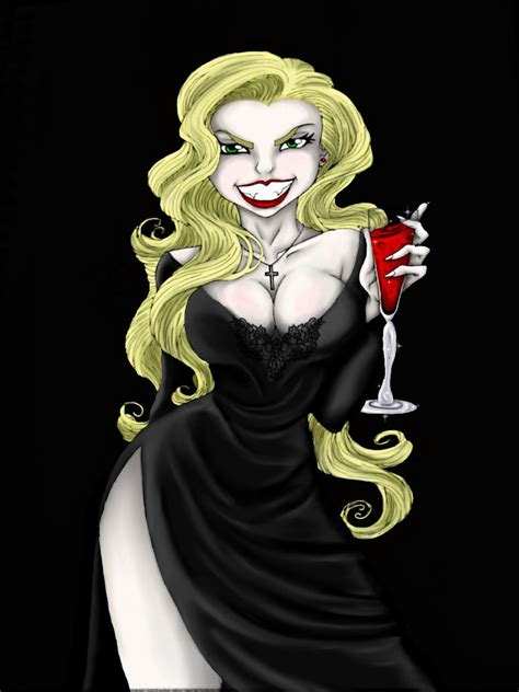Vampire Pinup Colored By Pin Updoll On DeviantART