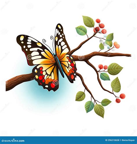 Butterflies on a Leaf a Reminder of the Fragility of Life Stock