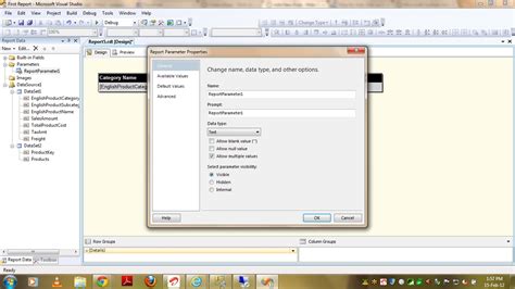 Multi Valued Parameters In SSRS Msbi Guide