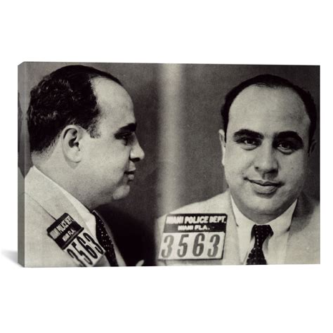 Al Capone Mugshot Chicago Gangster Outlaw 60 W X 40 H X 1 5 D American Mafia Touch Of