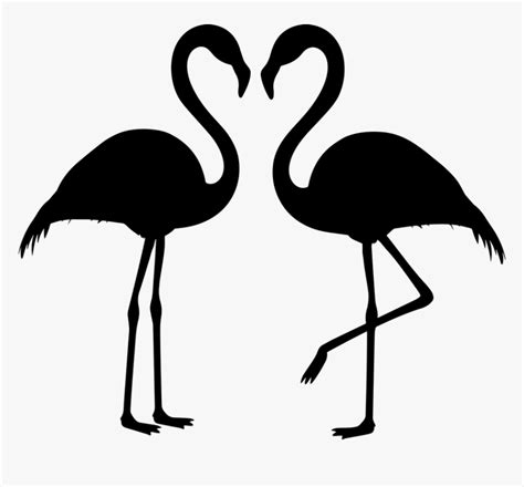 Flamingo Couple Silhouette Flamingos Love Bird Svg Free Flamingo