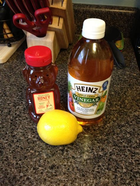 Natural Homemade Detox Cleanse 1t Honey 1t Lemon Juice 1t Apple Cider Vinegar 1 Qt Water