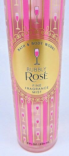 3 Bath And Body Works Bubbly Rose Fine Fragrance Mist Body Spray 8 Oz New 667555913225 Ebay