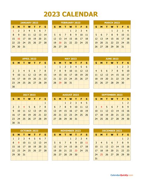 2023 Calendar Vertical Calendar Quickly