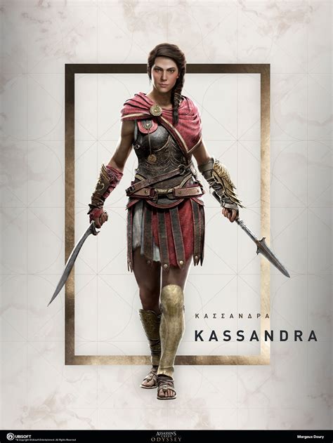 Artstation Assassin S Creed Odyssey Portrait Kassandra Margaux Doury Assassins Creed Game
