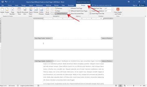 How To Make A Footer In Word