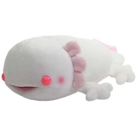 Axolotl Plush Toy Super Soft Stuffed Animal White Pink