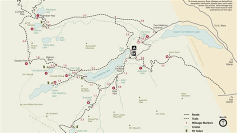 Glacier National Park Map Pdf Phototraces