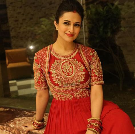 Divyanka Tripathi Looks Like A Diva In Her Red Anarkali Dress In These Pictures The Indian Wire