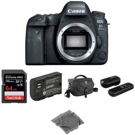 Canon Eos 6d Mark Ii Dslr Camera Body Basic Kit Bandh Photo Video
