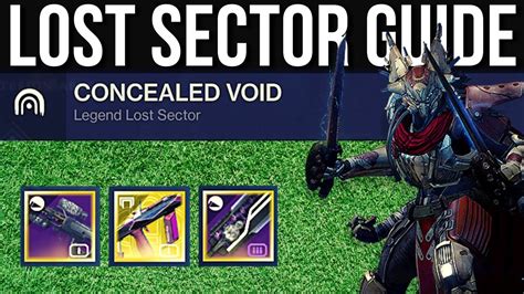 1250 Concealed Void Easy Solo Legend Lost Sector Guide Hunter Titan