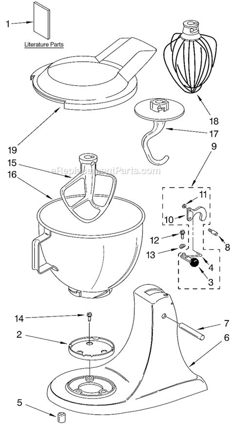 Mixer specializes in the restoration and cleaning of kitchenaid and other brand mixers. KitchenAid 4K45SS Parts List and Diagram - (Series) : eReplacementParts.com