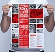 Free Portfolio Poster Template for Photoshop & Illustrator - BrandPacks