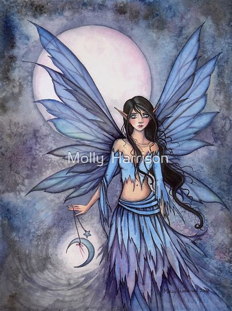 Lunetta Little Moon Fairy Mystical Illustration Fantasy Art By Molly