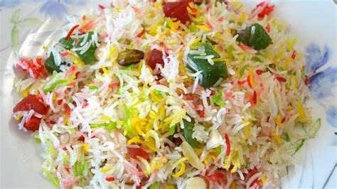 Sweet Rice Meethay Chawal Easy Rice Recipe Zarda Rainbow Rice
