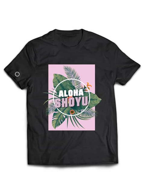 Premium Aloha Shoyu Tropical Print T Shirt Aloha Shoyu