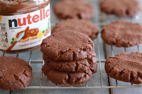 3 Ingredient Nutella Cookies Gemmas Bigger Bolder Baking