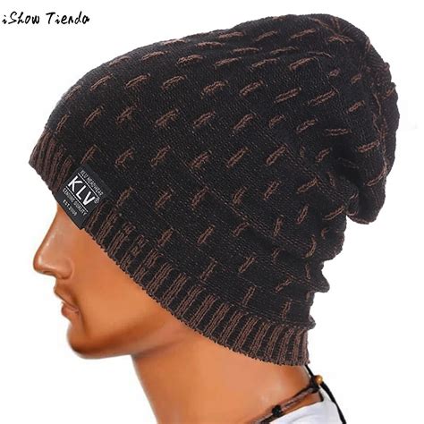 Beanie Winter Hats Cap Men Stocking Hat Beanies Stripe Knitted Hiphop
