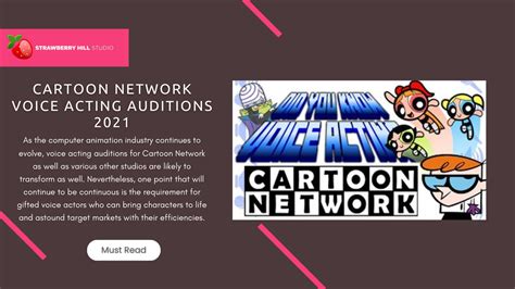 Cartoon Network Voice Acting Auditions Complete Guide