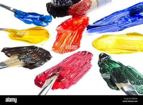 Colors Paintbrushes Painting Stock Photo Alamy