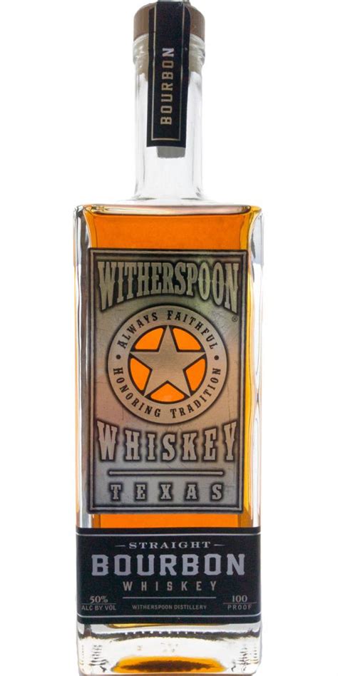 Witherspoon Straight Bourbon Whiskey Ratings And Reviews Whiskybase