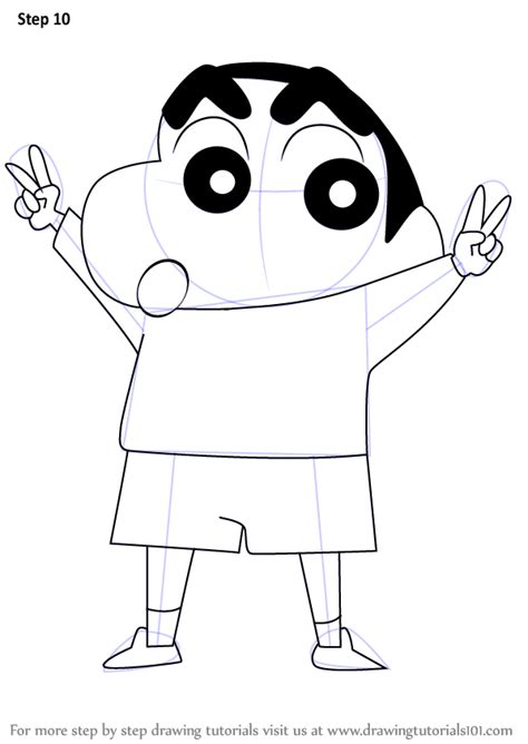Learn How To Draw Shin Chan Shin Chan Step By Step Drawing Tutorials