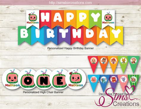 See more ideas about 1st birthday party themes, 1st boy birthday, baby boy 1st birthday party. COCOMELON BIRTHDAY PARTY DECORATION KIT | PARTY PRINTABLES ...