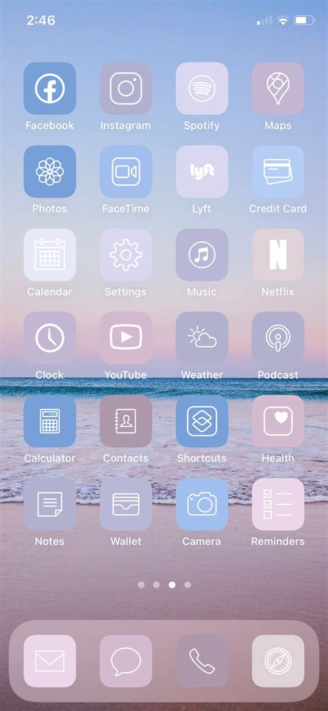 Customize your homescreen with your own aesthetic. Beach Pastel 48 App Pack Aesthetic iPhone ios14 App Icons ...