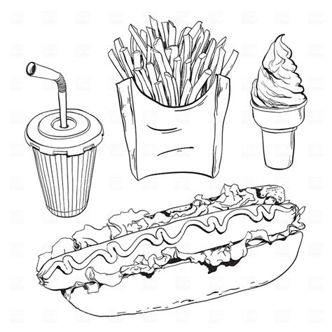 Junk Food Drawing At Getdrawings Free Download