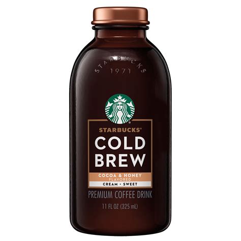 Starbucks Cold Brew Cocoa And Honey With Cream Coffee 11 Oz Glass