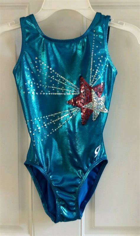 Gk Elite Sportswear Gymnastic Dance Leotard Stars Sequinz Shimmering