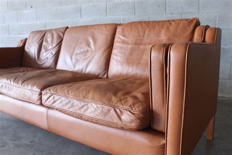 Tan Leather Sofa The Vintage Shop