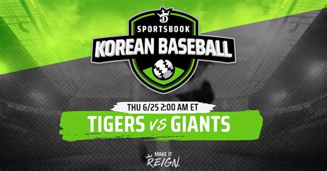 Korean Baseball Kbo Kia Tigers And Lotte Giants Odds Prop Bets And