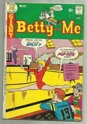 Betty And Me 55 Archie Comics 1974 Sexy Innuendo Betty Doing Splits Gga