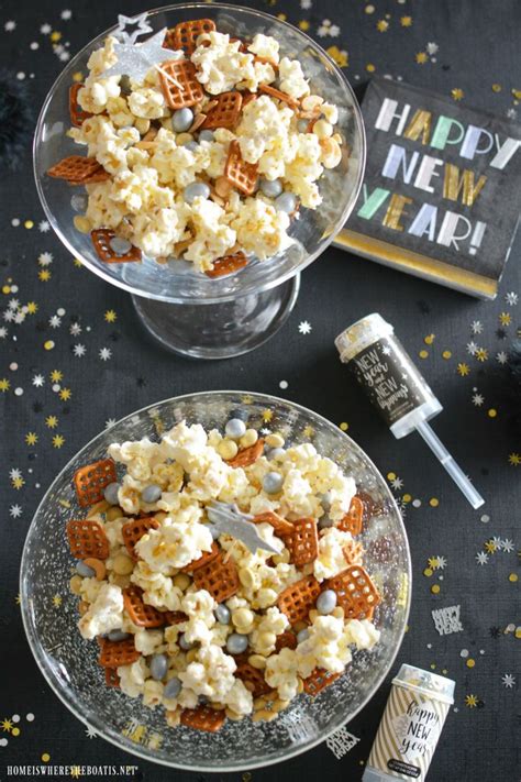 New Years Eve Popcorn Party Mix Recipe New Years Eve Snacks Party
