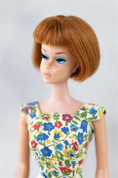 Vintage 1960s Mattel Barbie American Girl Titian 1070 Japan Doll On The Go 967 Ebay