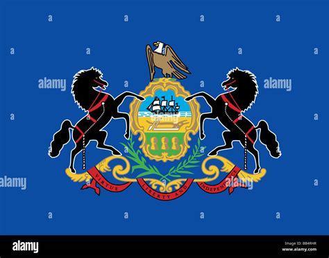 Pennsylvania State Flag Stock Photo Alamy
