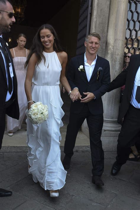 Ana Ivanovic And Bastian Schweinsteiger At Wedding Ceremony In Venice