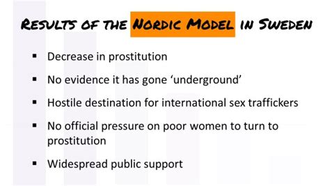 prostitution what are the problems and how do we solve them nordic model now
