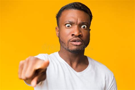 357 Angry Black Man Pointing Finger Camera Stock Photos Free