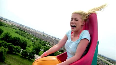 Girl S Hilarious Roller Coaster Reaction
