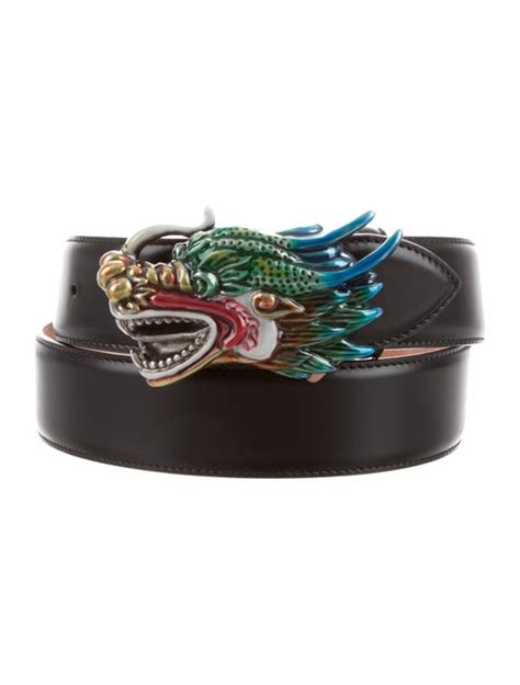 Gucci Dragon Leather Belt Accessories Guc247464 The Realreal
