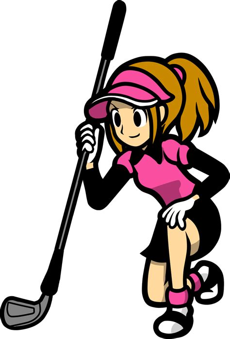 Golfing Clipart Golf Winner Cartoon Character Of Ladies Playing Golf