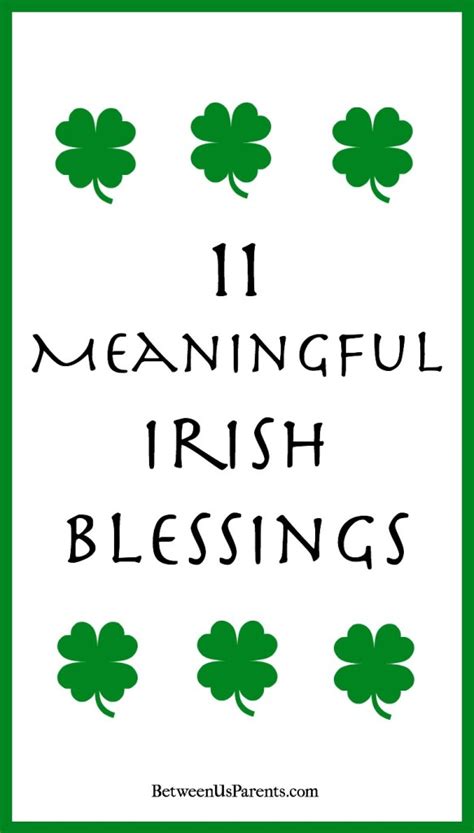 11 Favorite Irish Blessings Between Us Parents