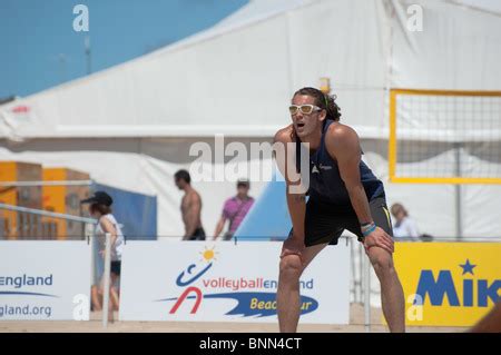 British Open Leg Of The Volleyball England Beach Tour Held At