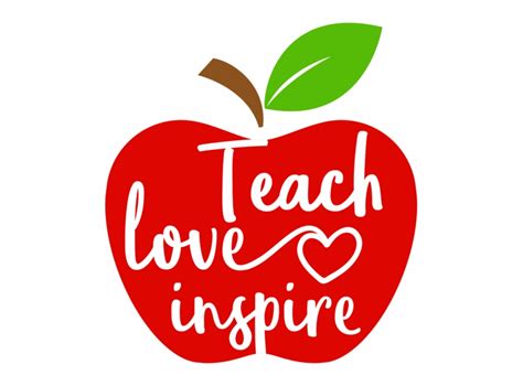 Free Free 185 Teach Love Inspire Apple Svg Free SVG PNG EPS DXF File