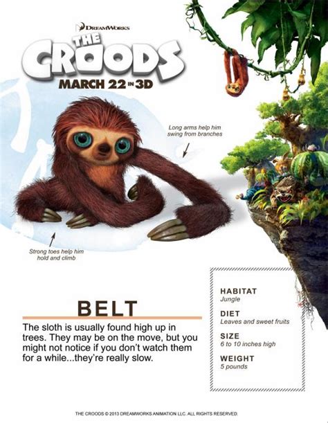 Image Sloth  The Croods Wiki Fandom Powered By Wikia