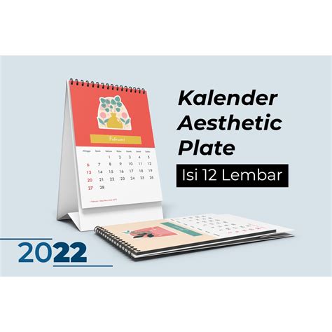 Jual Kalender Meja 2023 Aesthetic Desain Plate Shopee Indonesia