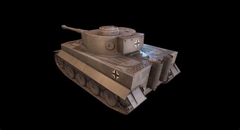 3d Model Tiger Germany Pbr Unity Game Ready Tank Model Vr Ar Low
