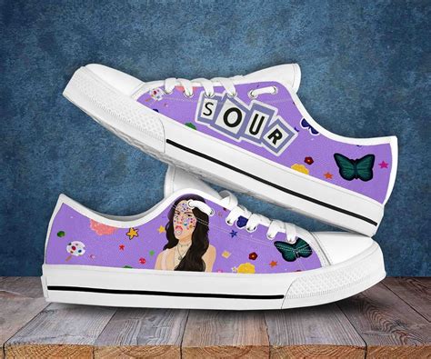 Olivia Rodrigo Custom Low Tops Singer Printed Shoes Sour Etsy